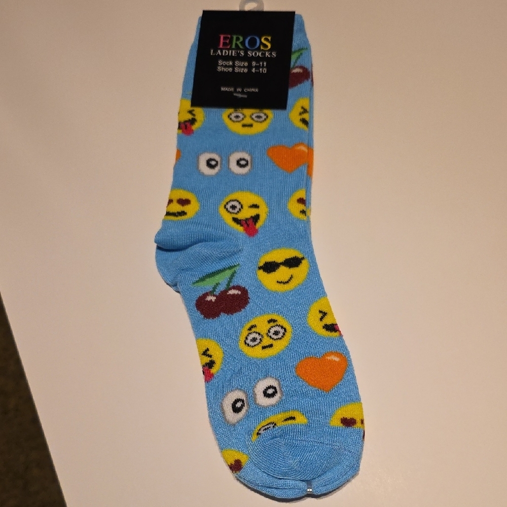 Blue Emoji Socks for Men